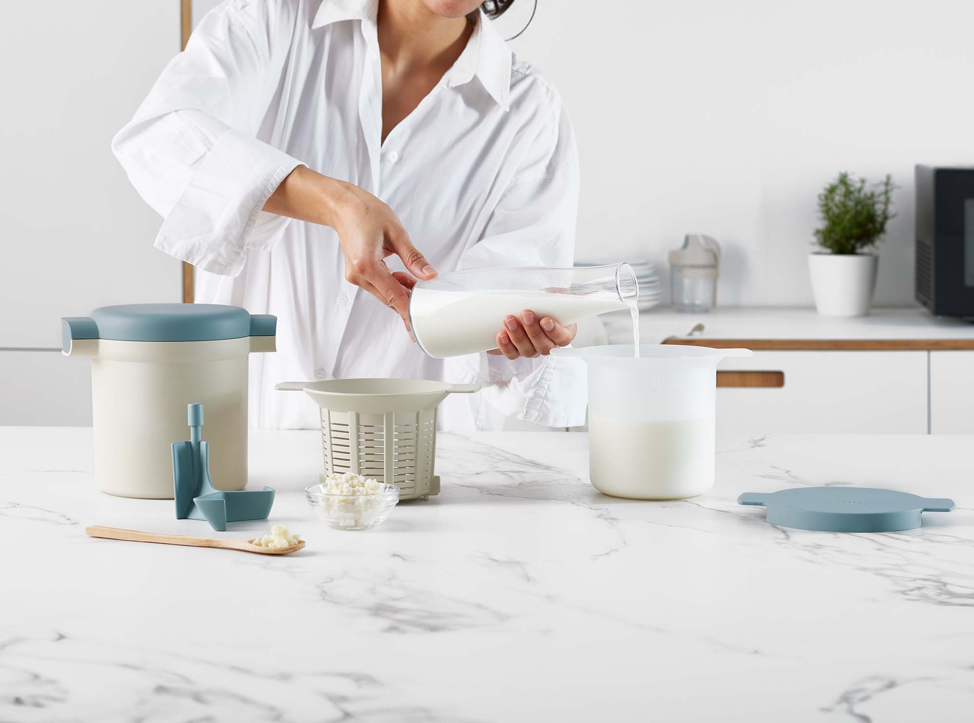 Máquina de Kefir e Iogurte Maker Azul-8