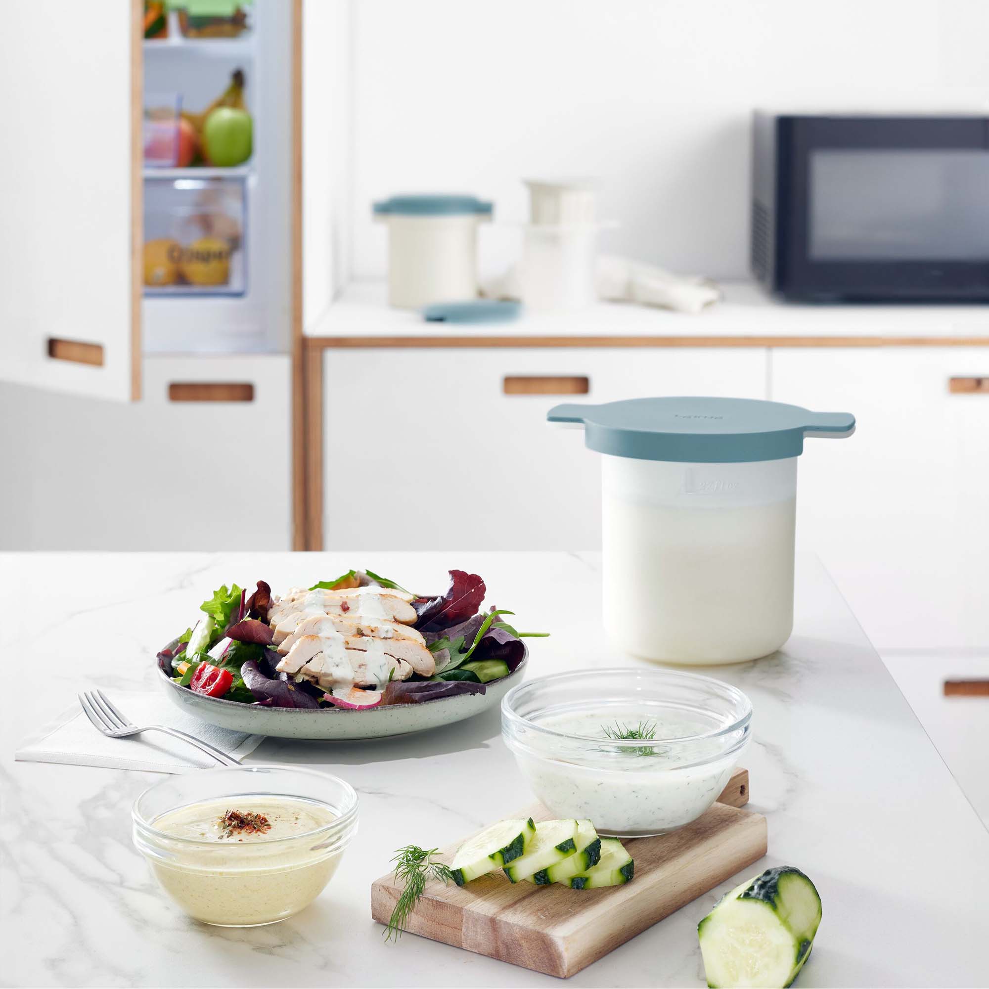 Máquina de Kefir e Iogurte Maker Azul-11