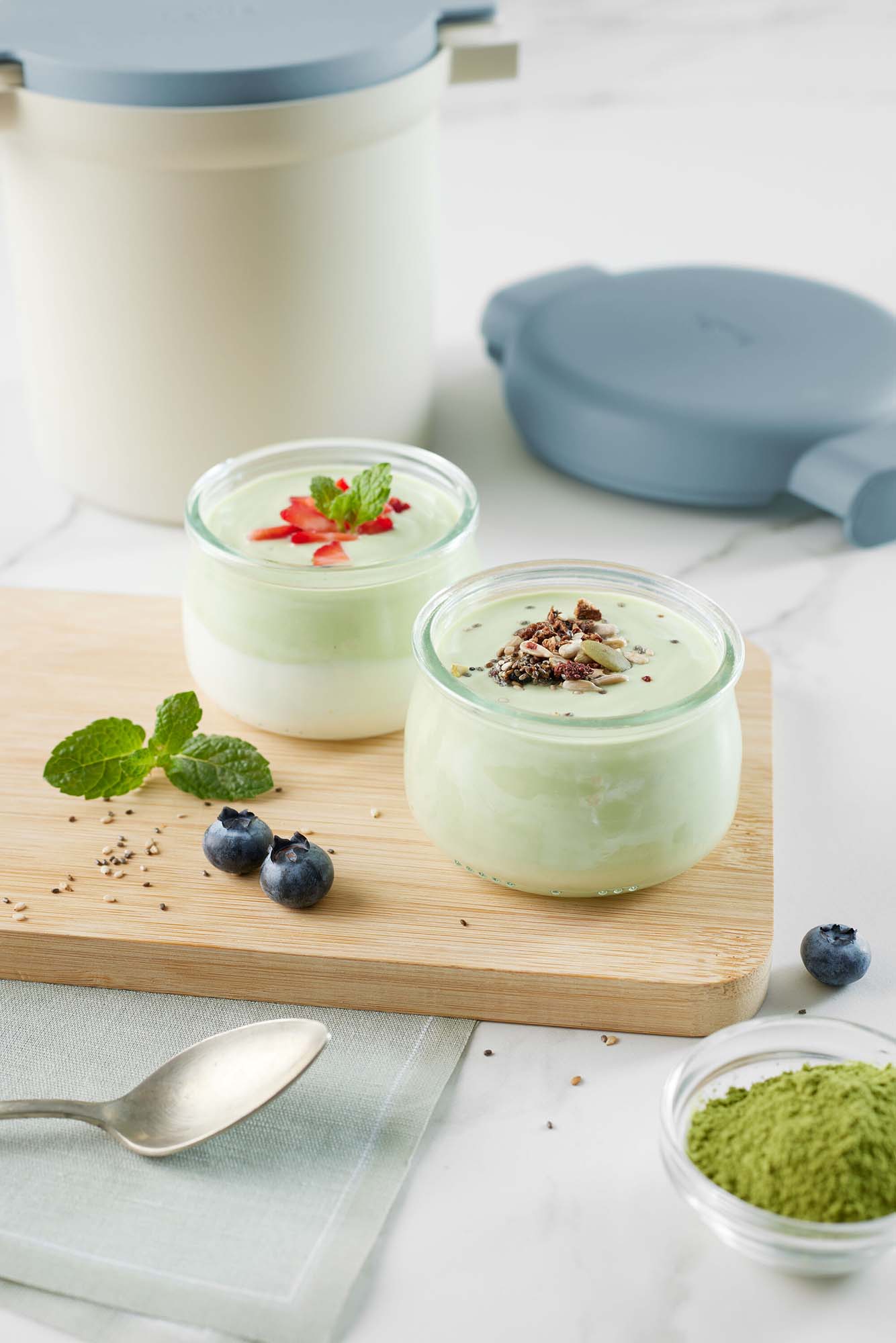 Máquina de Kefir e Iogurte Maker Azul-13
