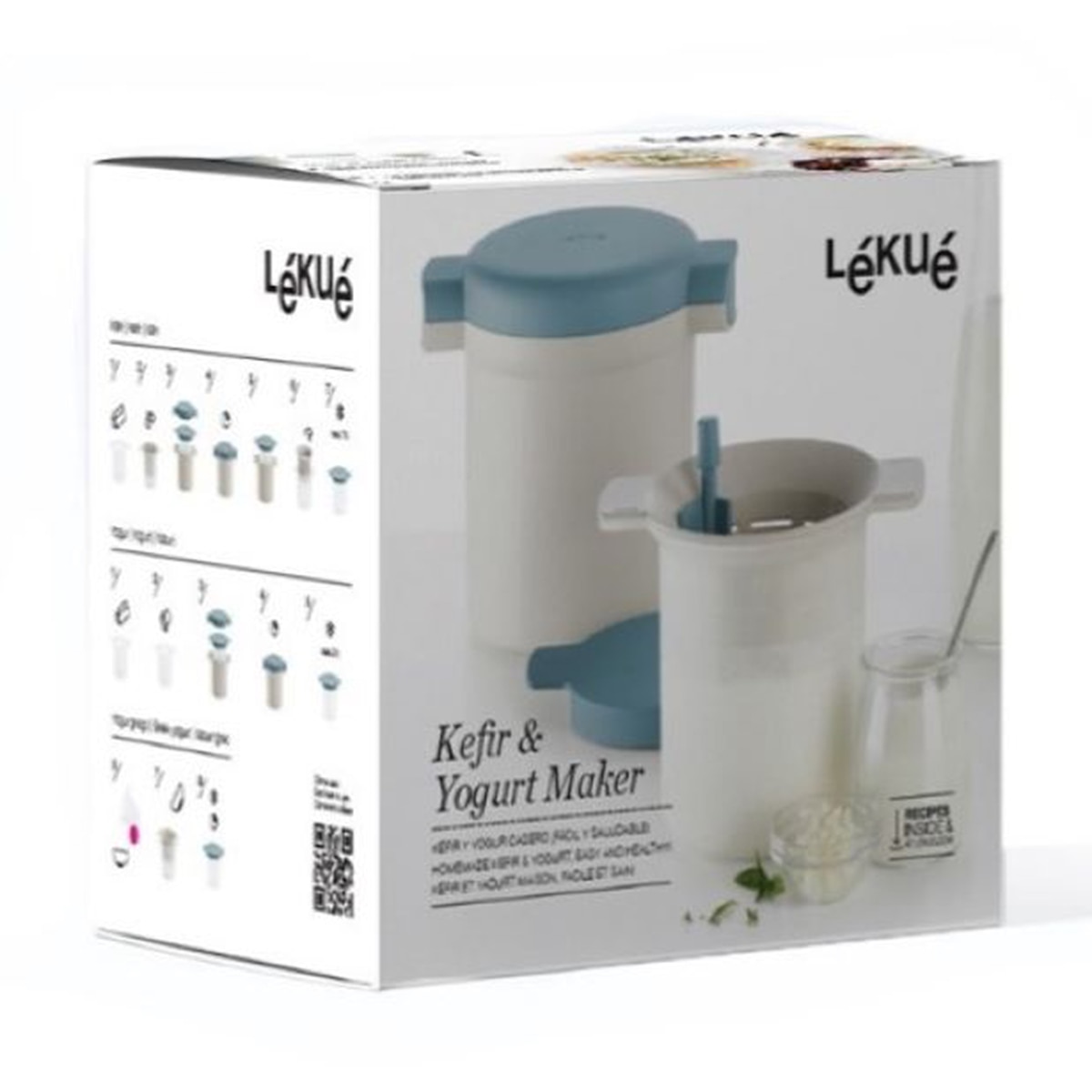 Máquina de Kefir e Iogurte Maker Azul-18