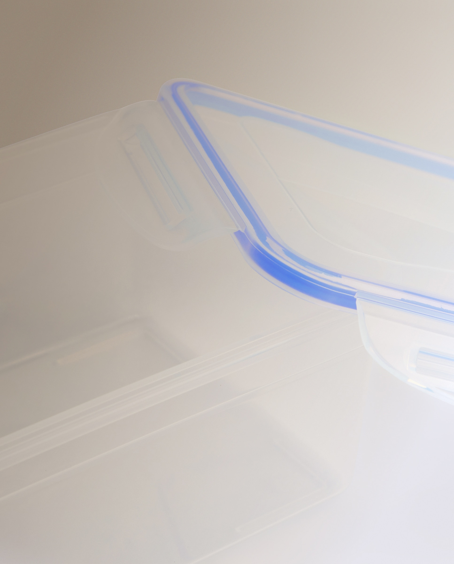 Conjunto de 3 Recipientes Herméticos com Tampa Azul-3