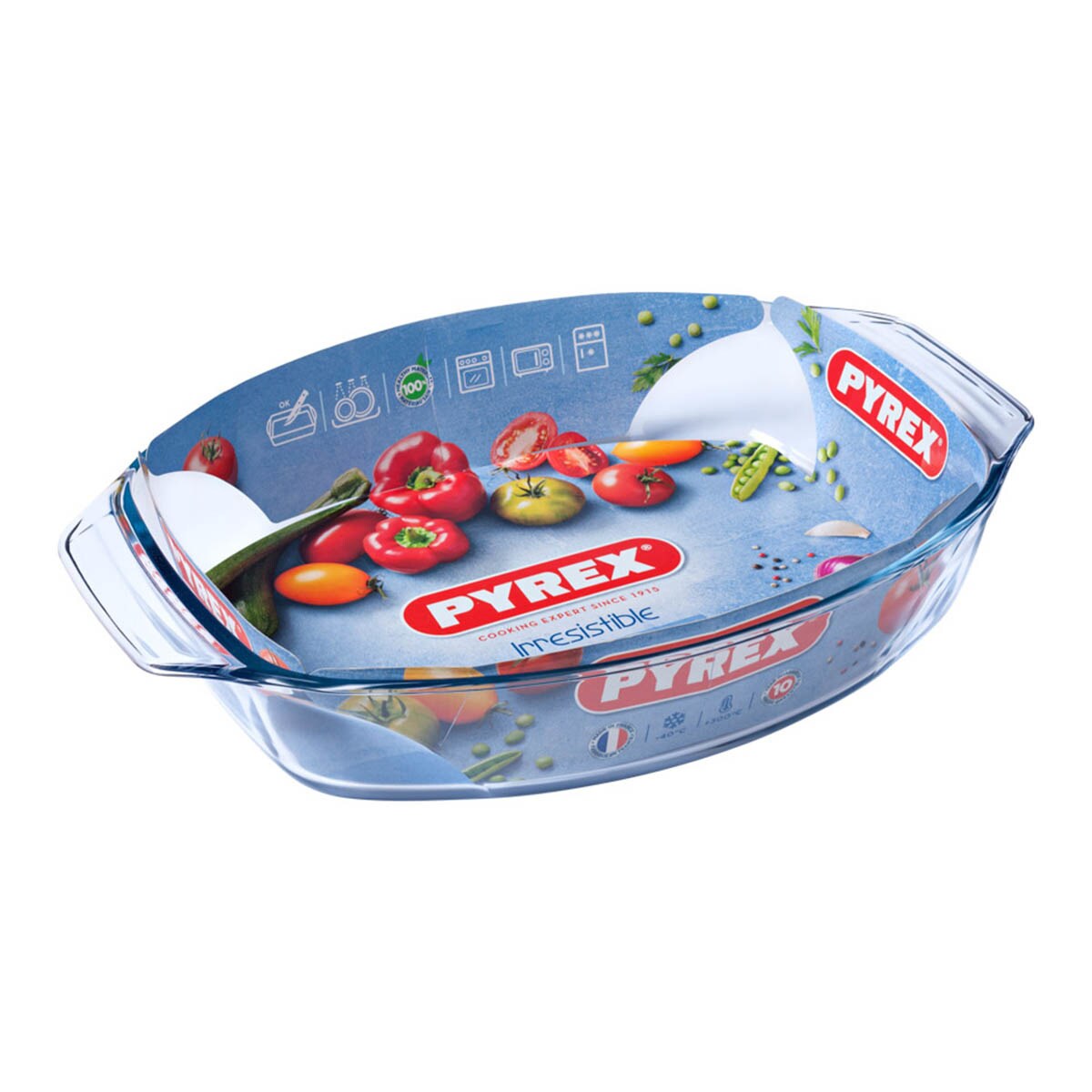 Fuente de horno ovalada Let's Share! Pyrex Cristal-3