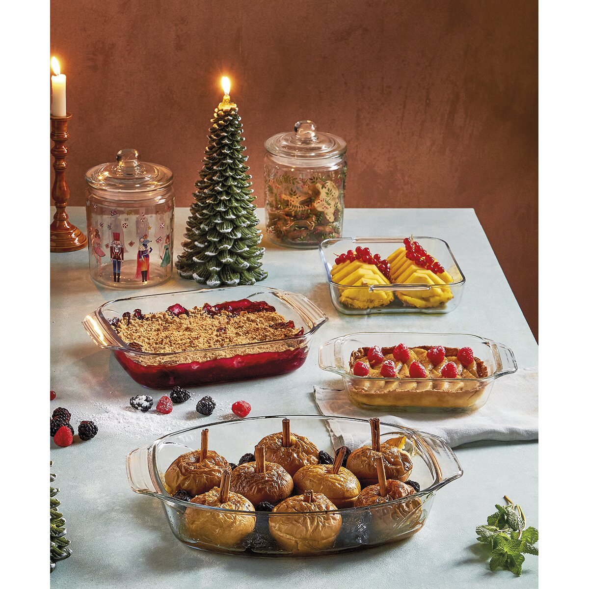 Fuente de horno ovalada Let's Share! Pyrex Cristal-4