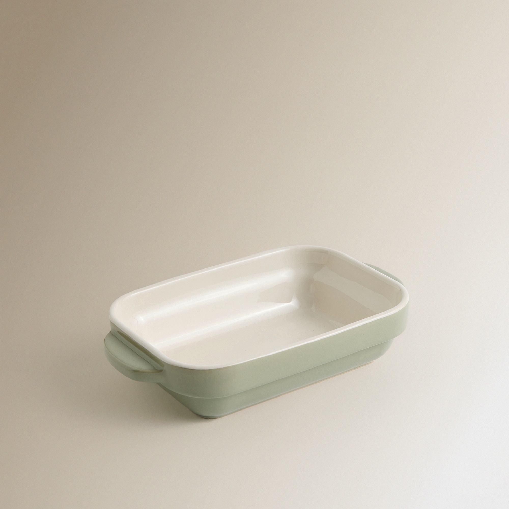 Set de 2 fuentes de horno de cerámica El Corte Inglés Verde menta-3
