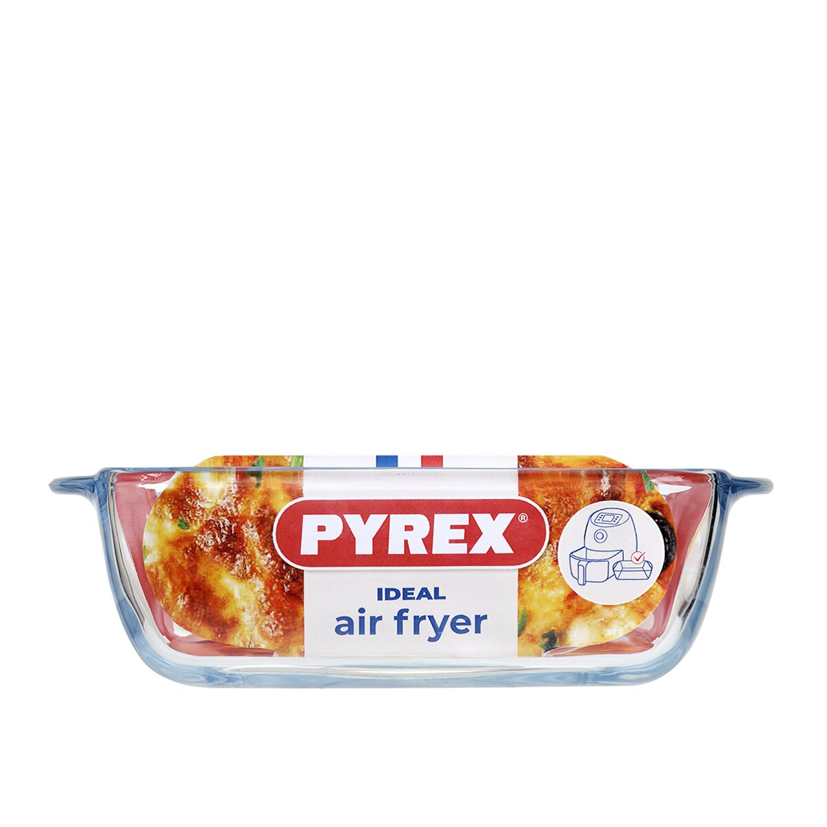Fuente de vidrio rectangular Air Fryer Pyrex Transparente-4