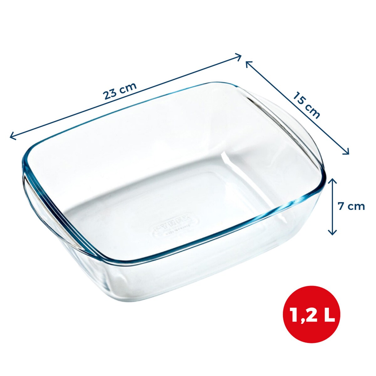 Fuente de vidrio rectangular Air Fryer Pyrex Transparente-5
