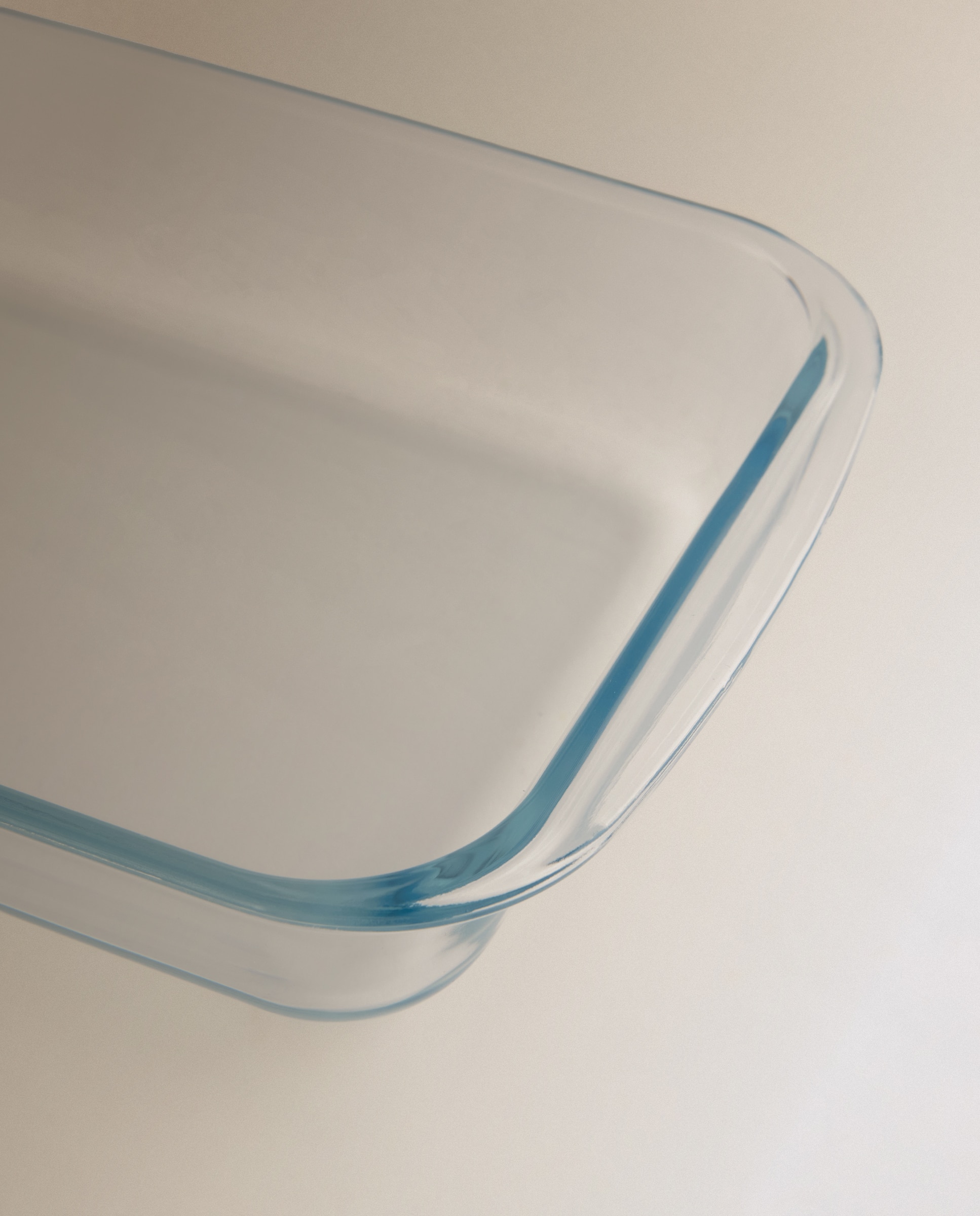 Travessa de Forno de Vidro Retangular Transparente-2