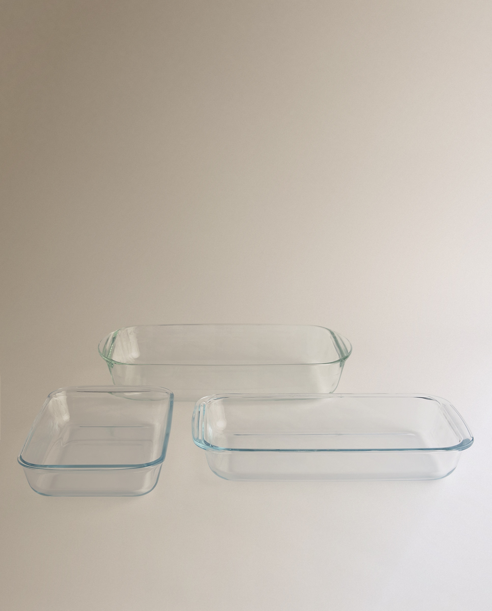 Travessa de Forno de Vidro Retangular Transparente-4
