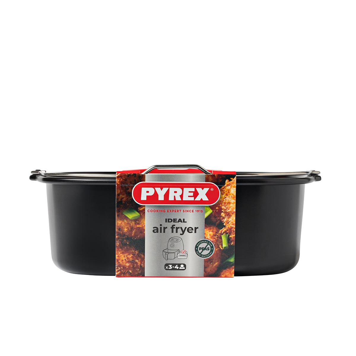 Fuente cuadrada para Air Fryer Glide Pyrex Negro-3