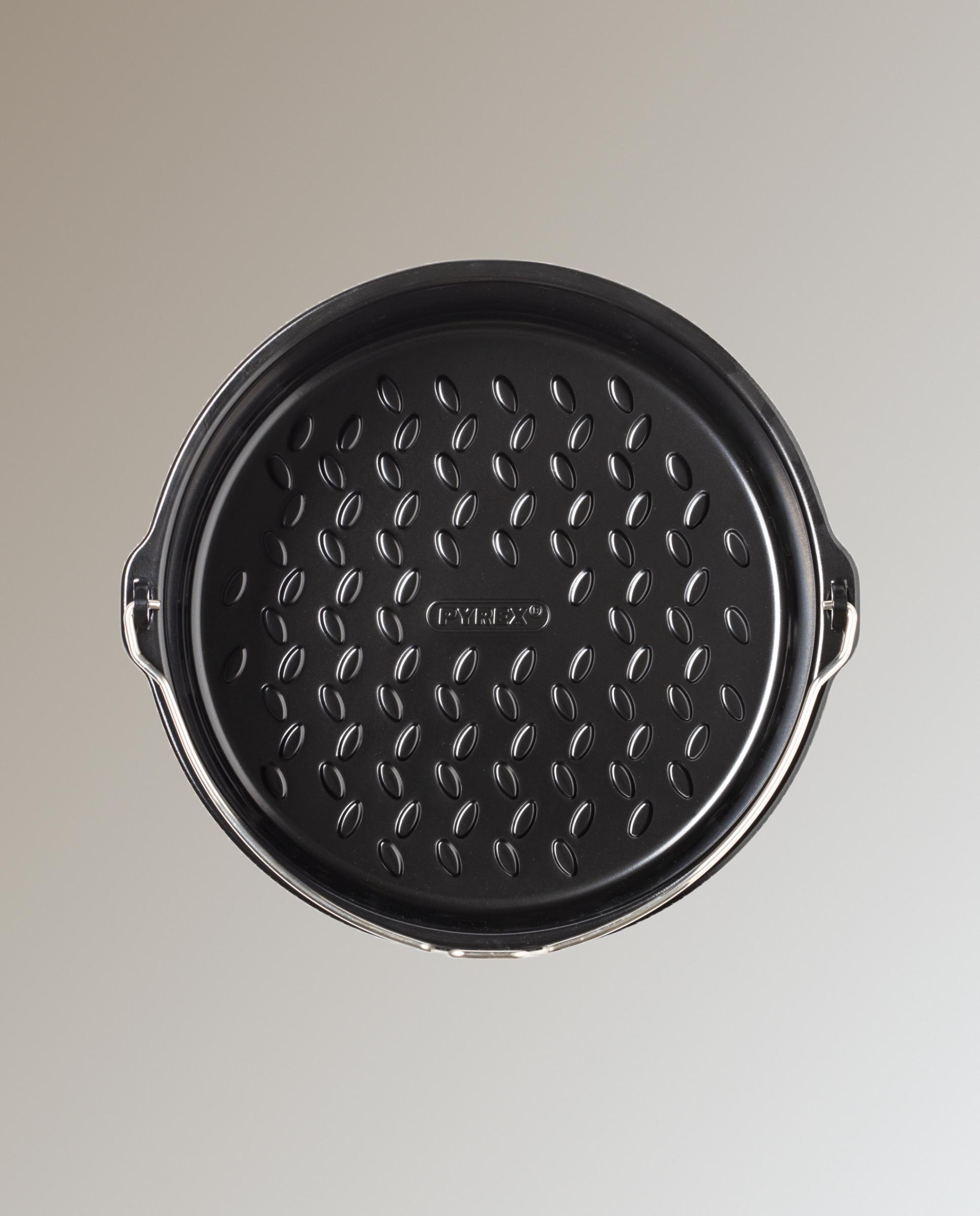 Fuente redonda para Air Fryer Glide Pyrex Negro-4