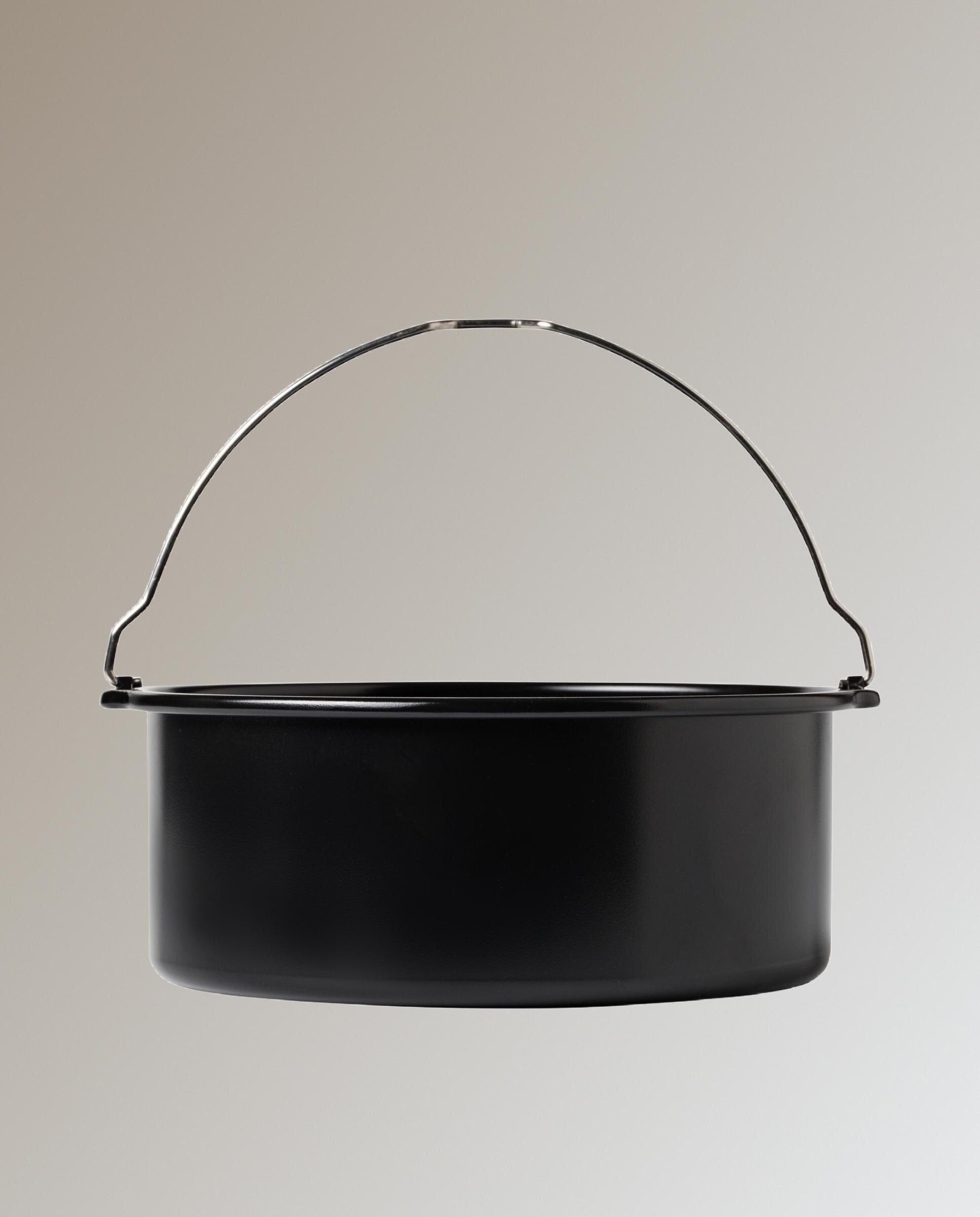 Fuente redonda para Air Fryer Glide Pyrex Negro-5