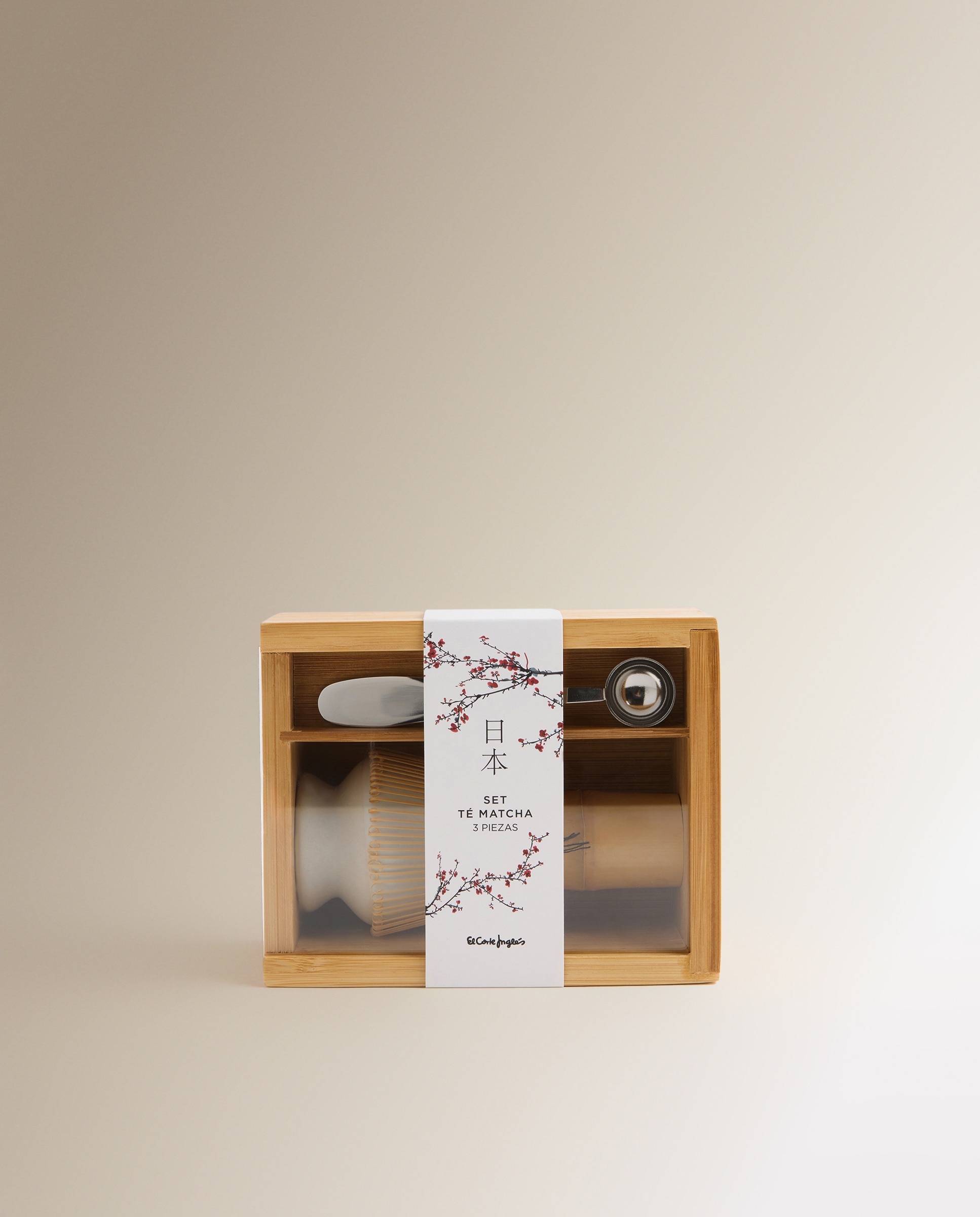 Conjunto de Chá Matcha com Suporte de Cerâmica Natural-3