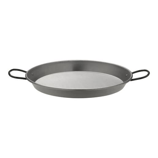 Paellera de acero pulido Vaello La Valenciana