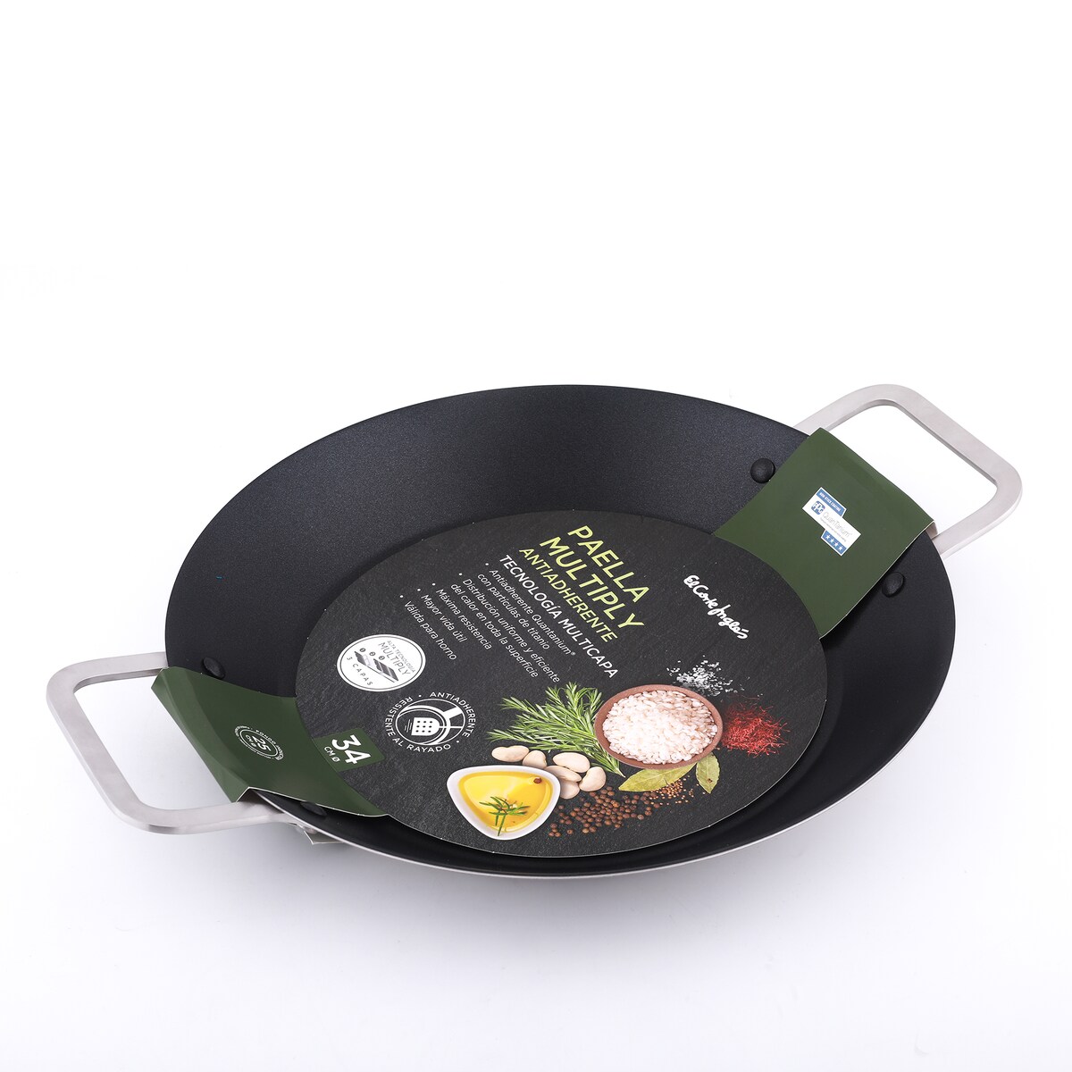 Paellera Multiply El Corte Inglés Acero-5