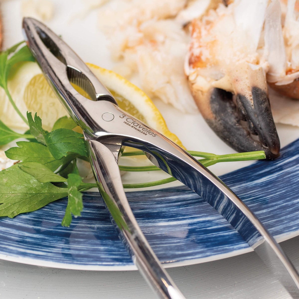 Pinça para cortar mariscos Forjado 3 Claveles Aço-2