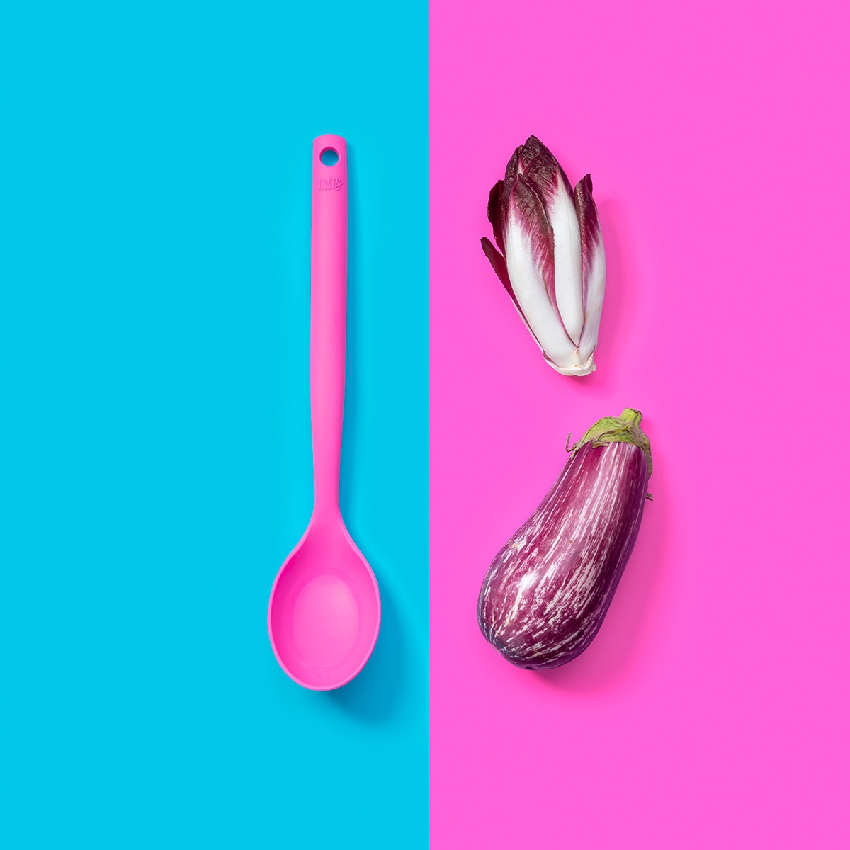 Cucharón de silicona con escala de medidas Tasty Fucsia-5