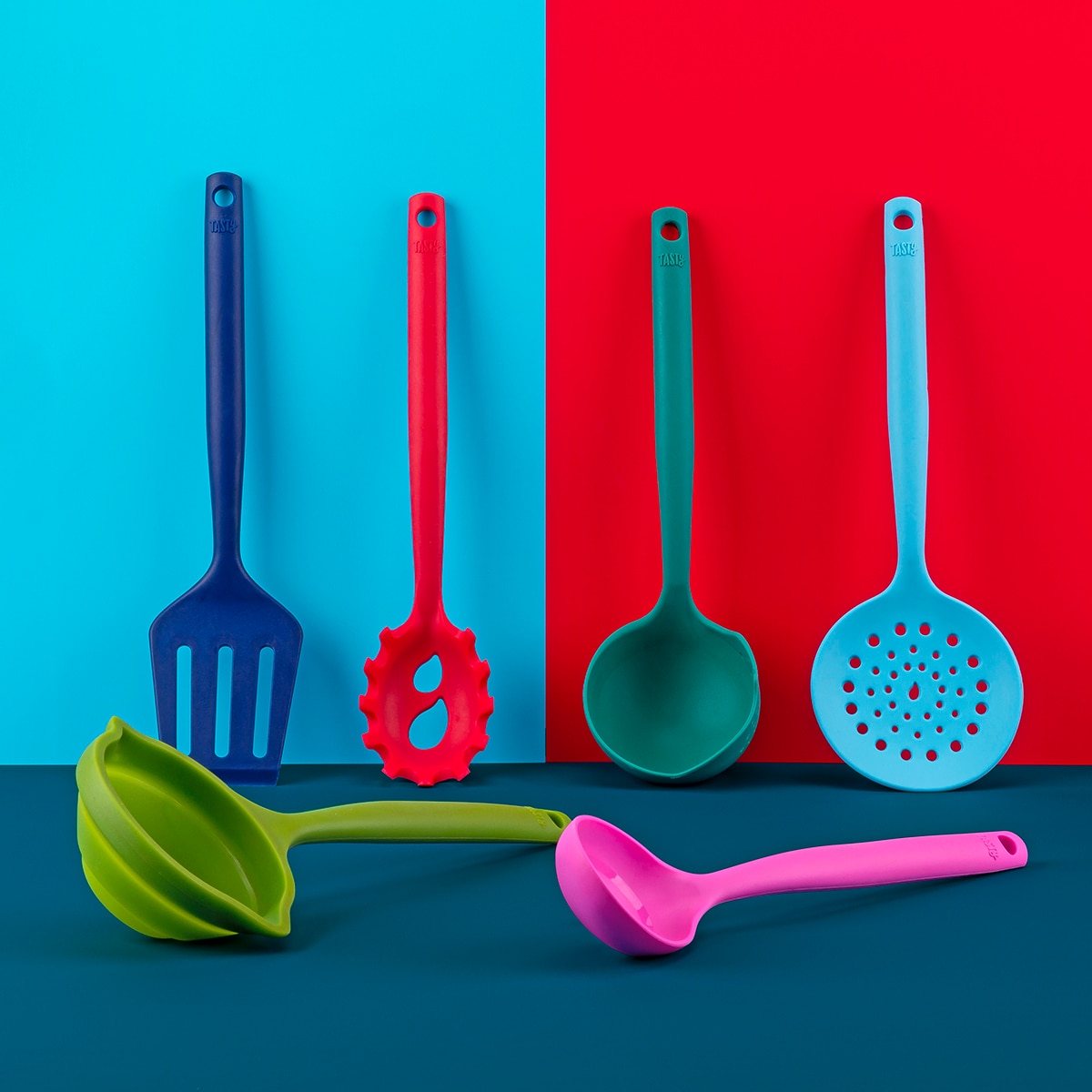 Cucharón de silicona con escala de medidas Tasty Fucsia-6