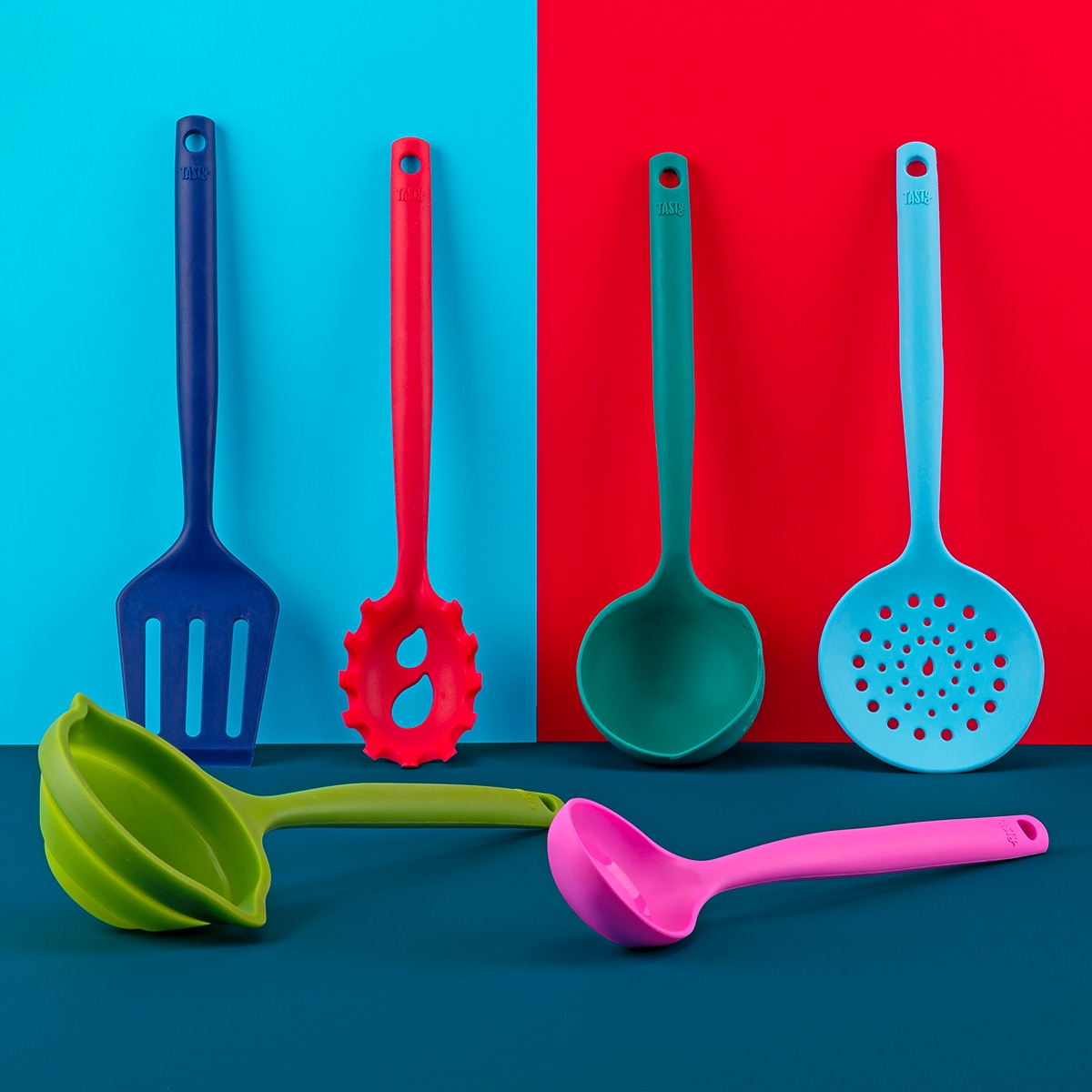Cuchara de silicona para servir espaguetis  Tasty Rojo-7