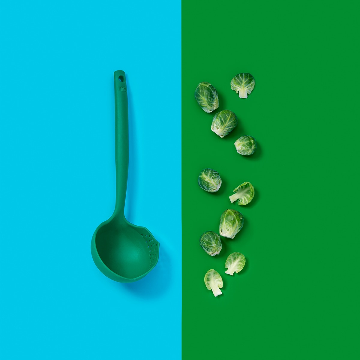 Cazo de silicona con escurridor Tasty Verde-6