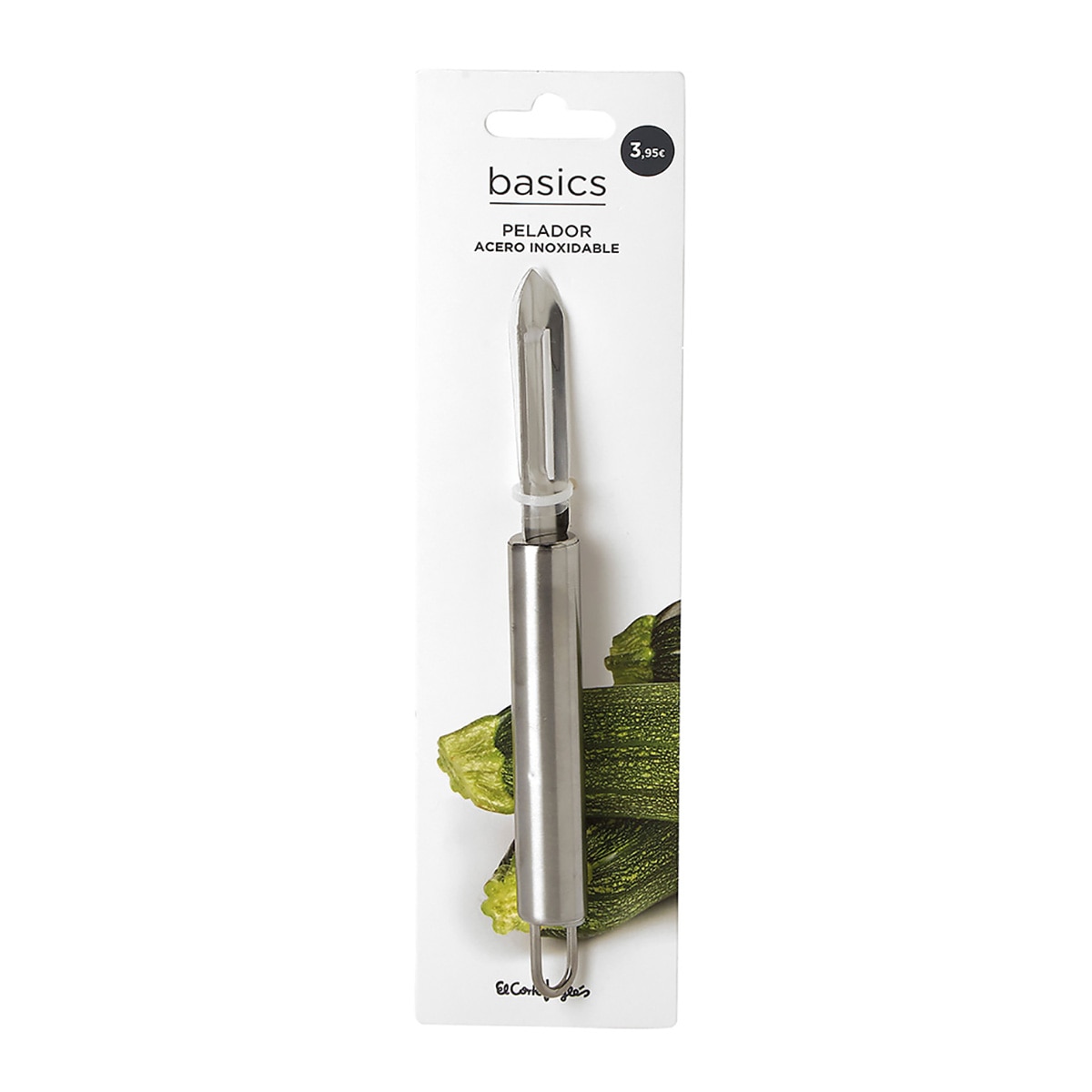 Pelador recto Inox Basics El Corte Inglés Acero-3