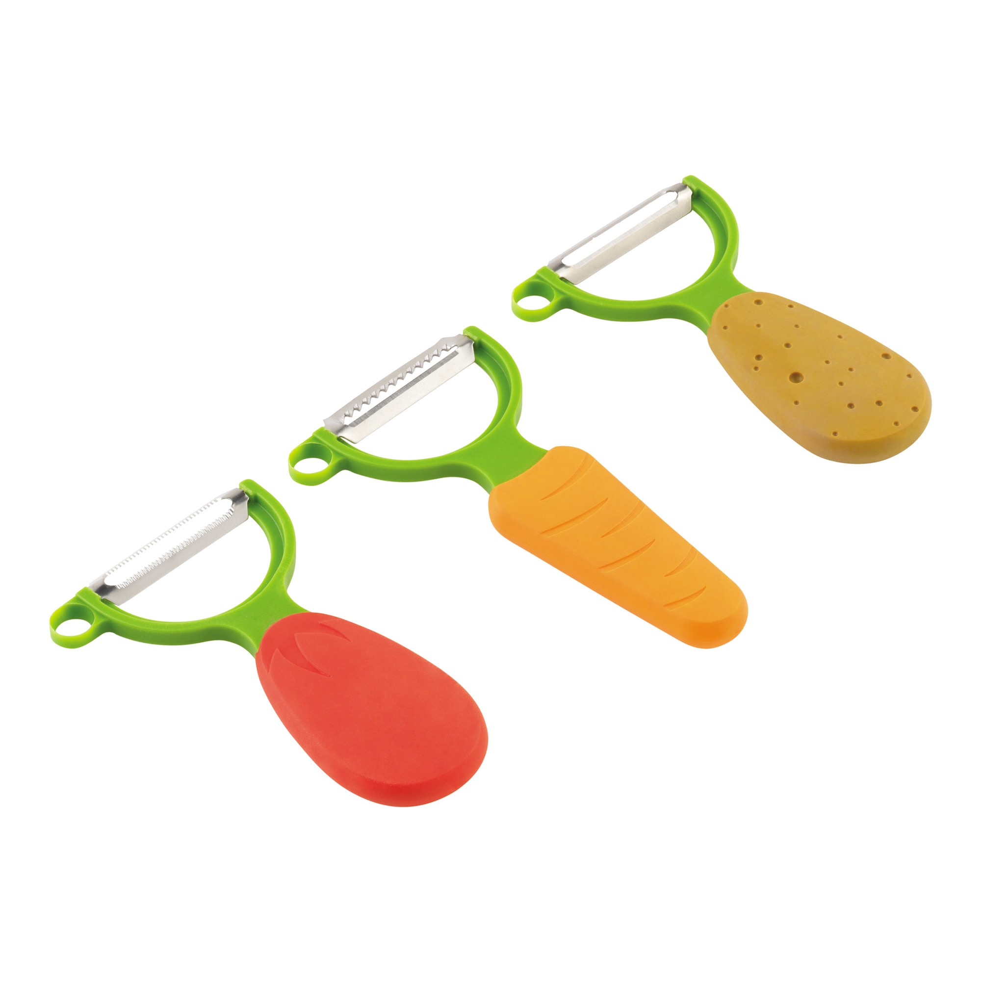 Conjunto de 3 Descascadores de Hortaliças Veggie 1