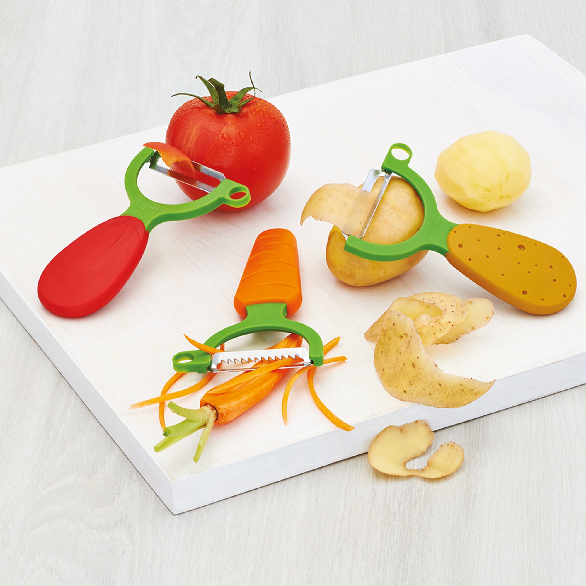 Conjunto de 3 Descascadores de Hortaliças Veggie 2