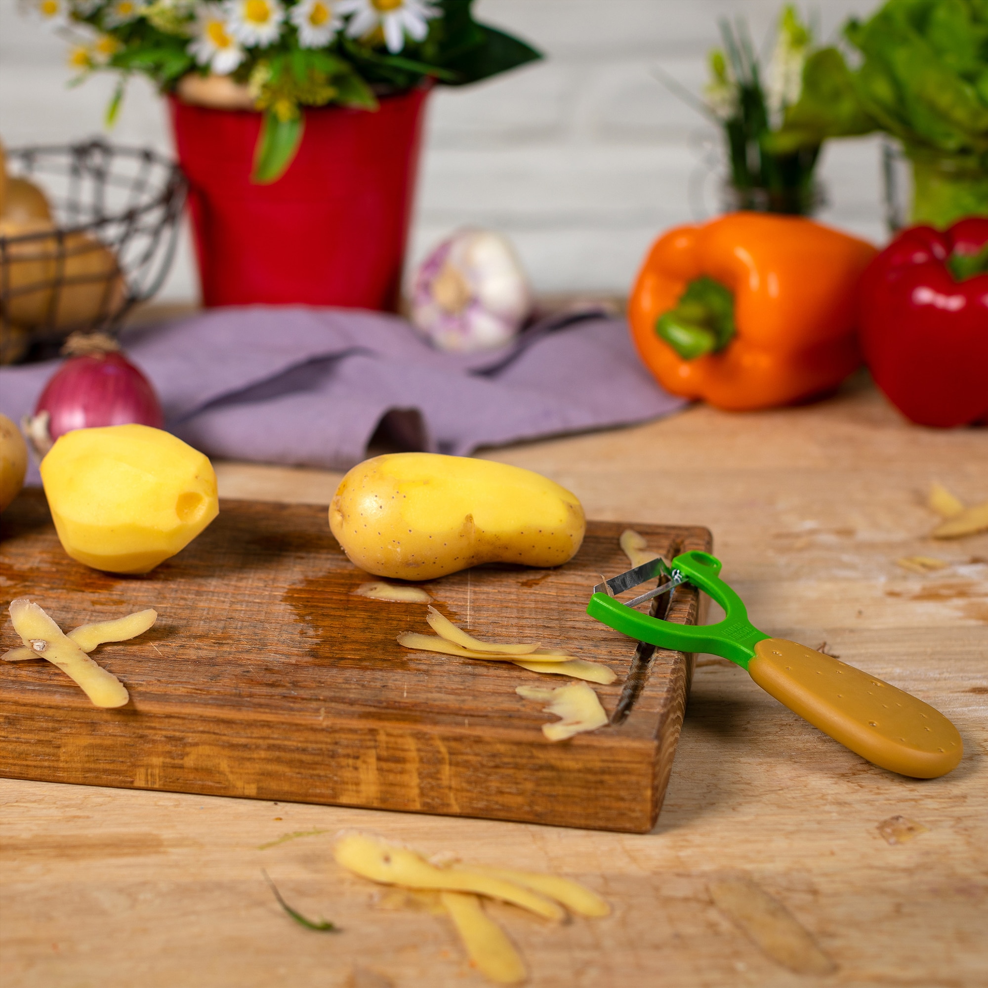 Conjunto de 3 Descascadores de Hortaliças Veggie 5