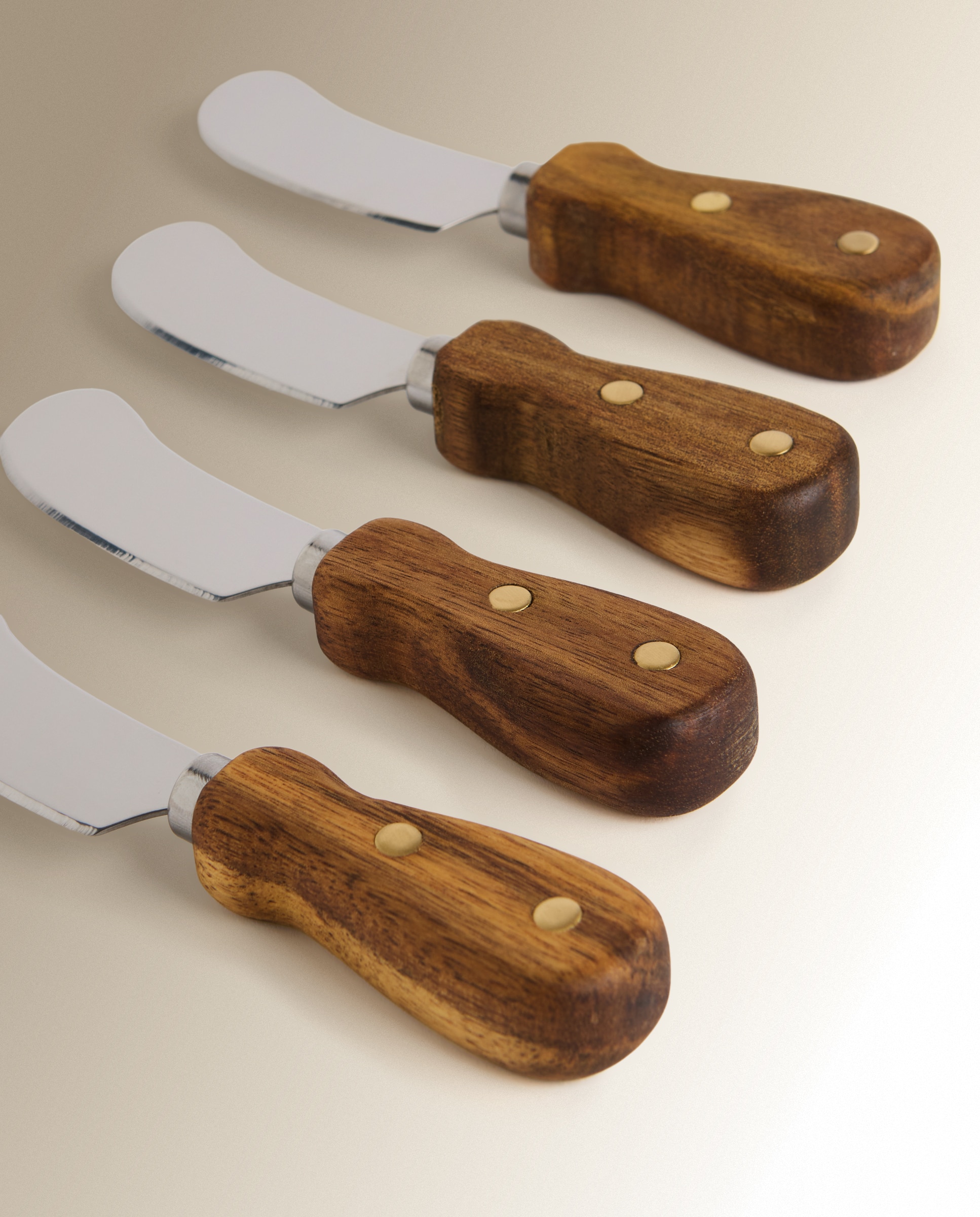 Set de 4 piezas para foie en caja de madera - Natural Natural-3