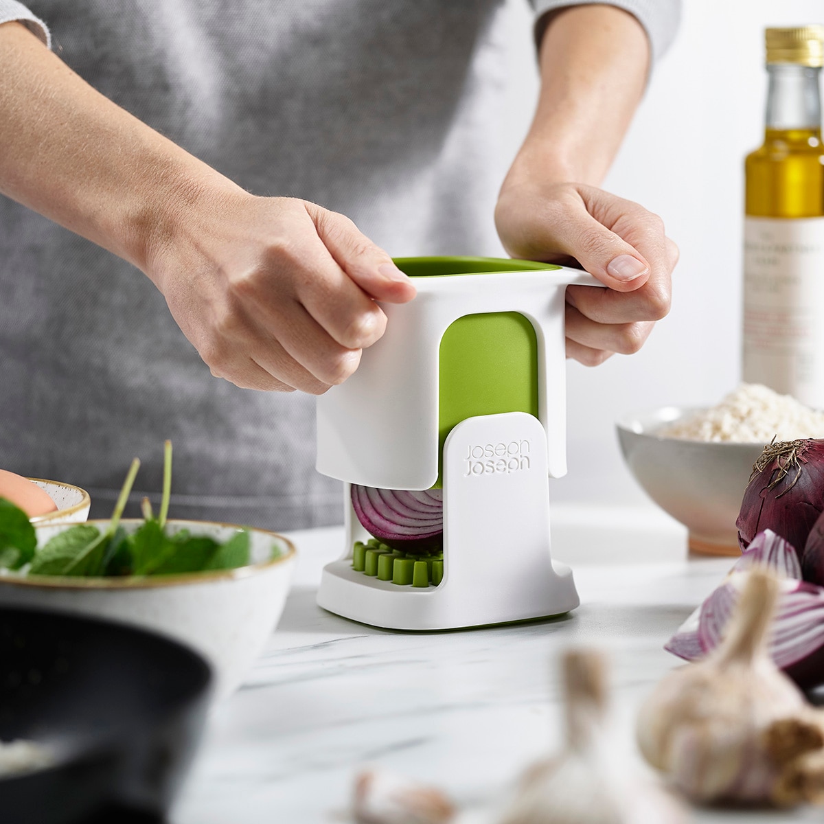 Picador de Verduras ChopCup Branco-7