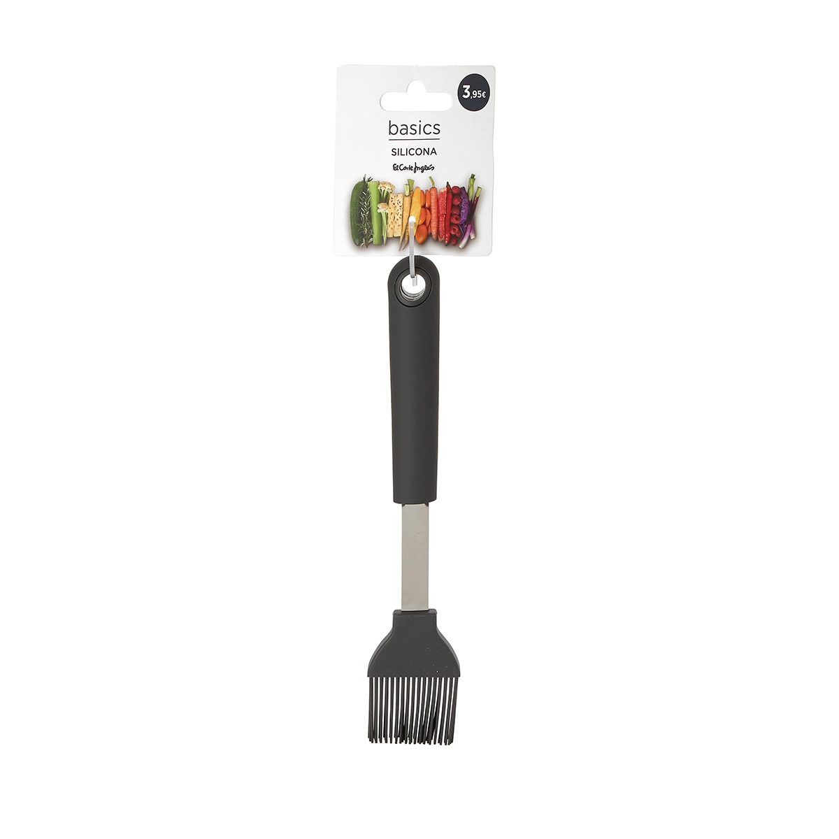 Pincel de Silicona Basics El Corte Inglés Acero-2
