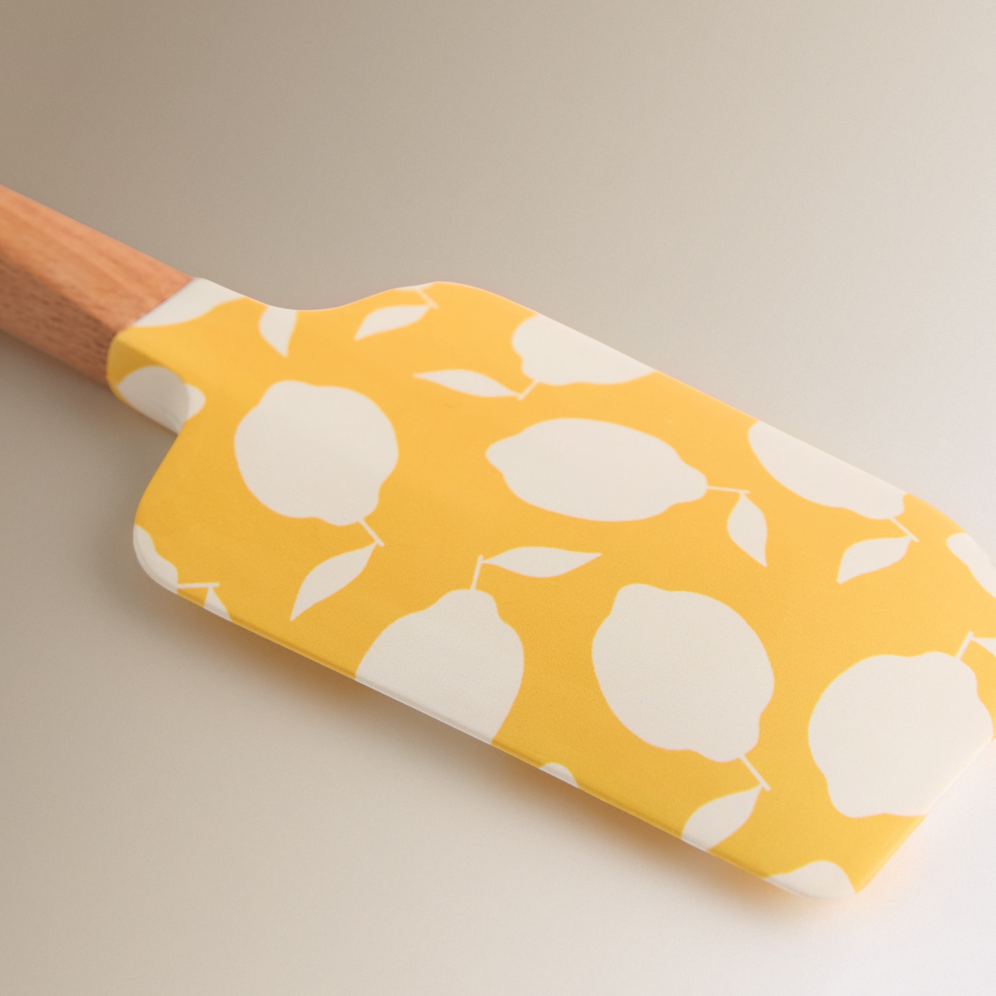 Conjunto de 2 Espátulas de Silicone Limões Sumos Amarelo-2