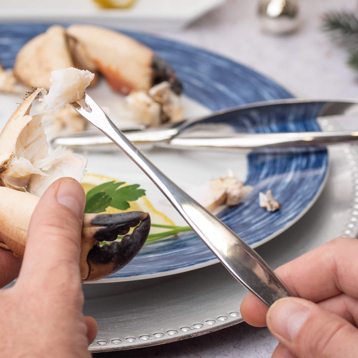 Conjunto de 4 garfos para marisco 3 Cravos Aço-2