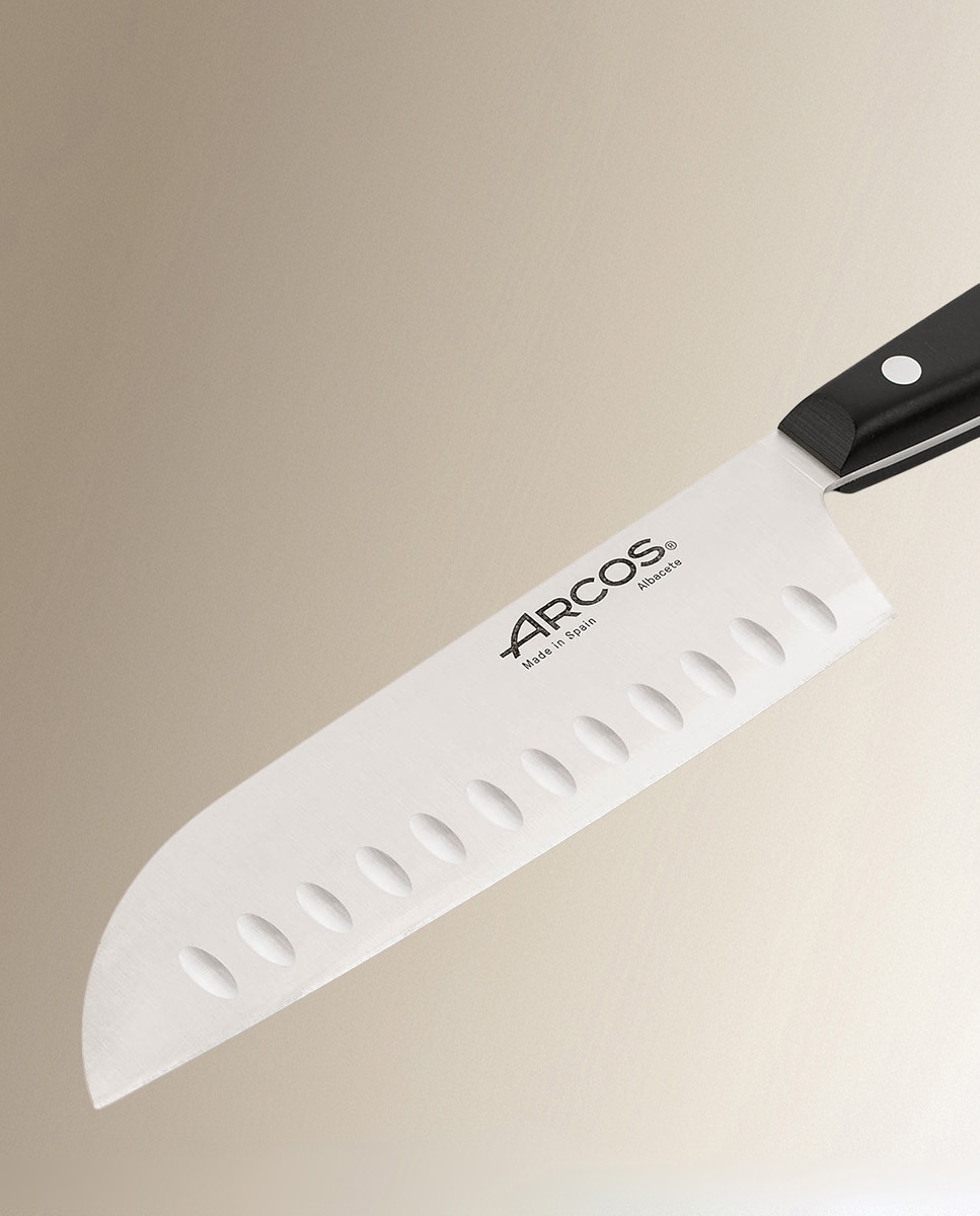 Faca Santoku 180 mm Série Ibiza Preto-3