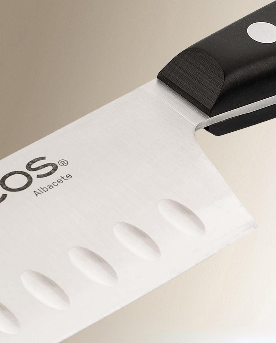 Faca Santoku 180 mm Série Ibiza Preto-4