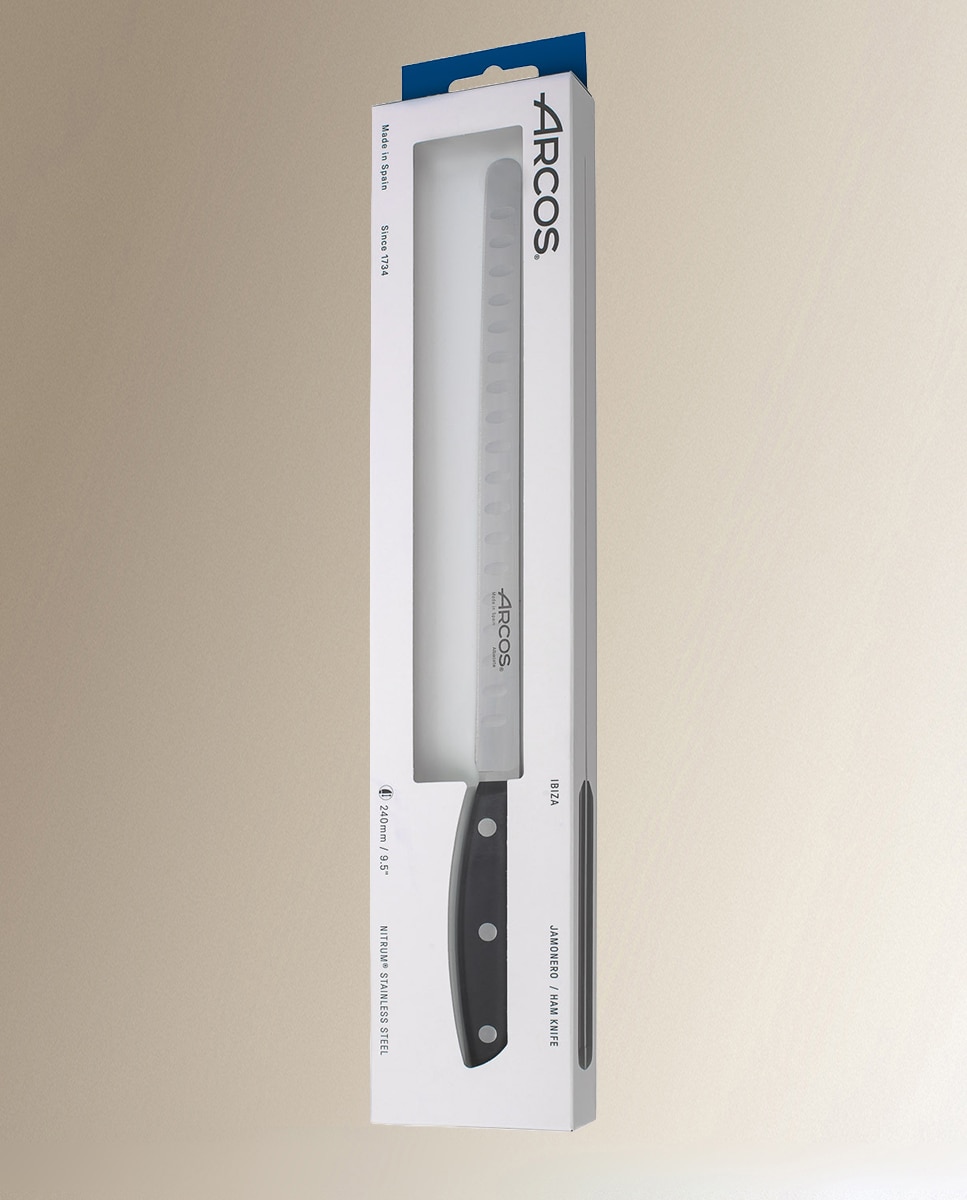 Faca de Presunto Flexível 240 mm Série Ibiza Preto-9