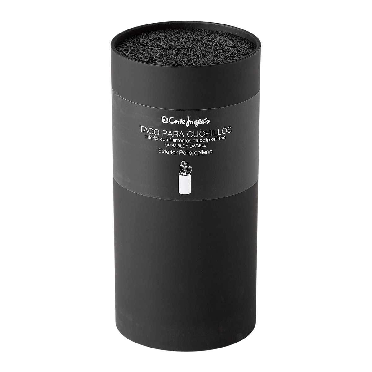 Suporte para facas El Corte Inglés Preto-1