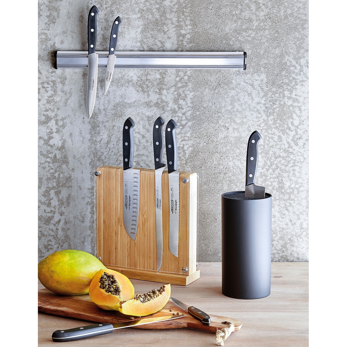 Suporte para facas El Corte Inglés Preto-2