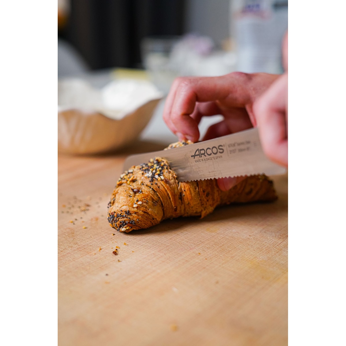 Faca de pão Manhattan Arcos Preto-10