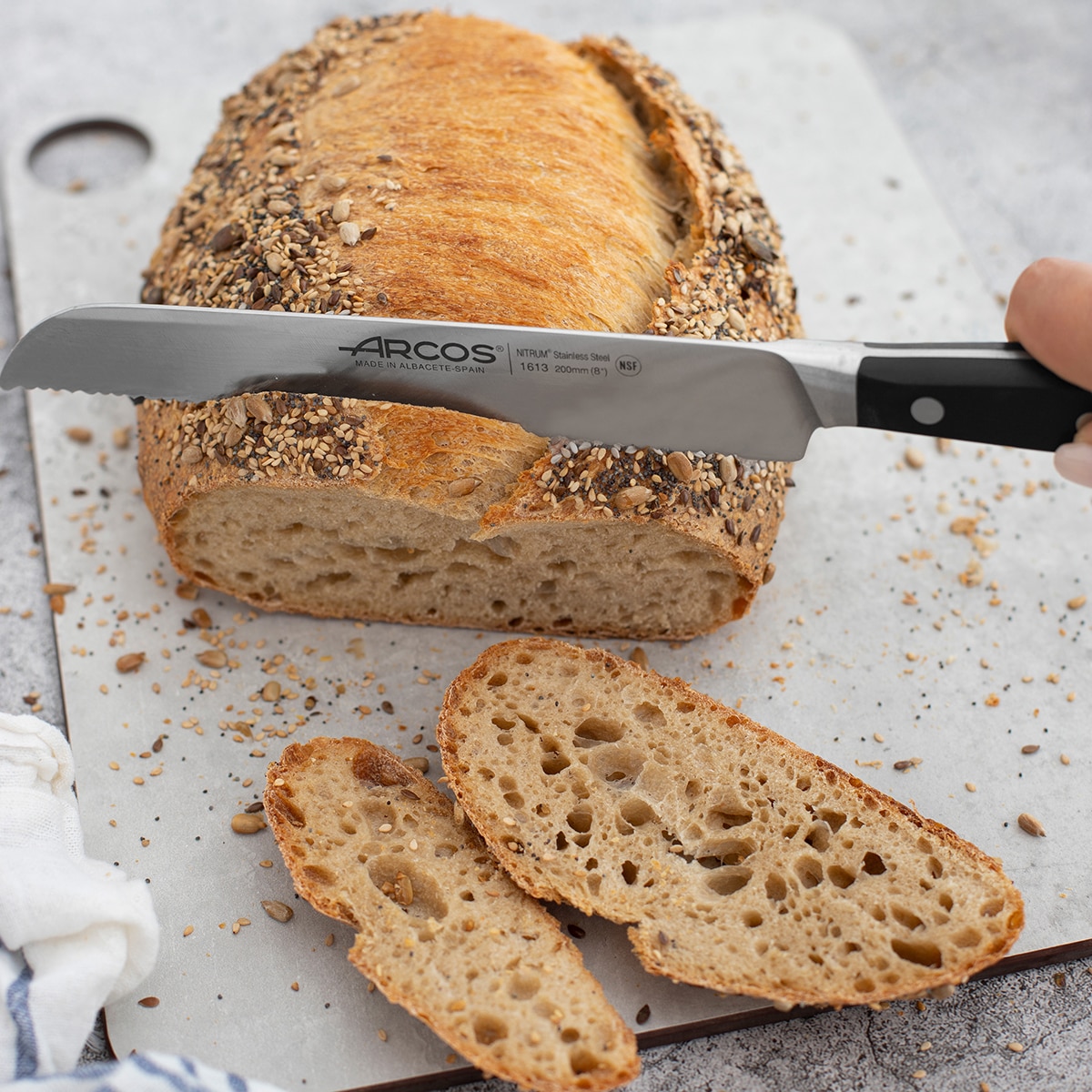 Faca de pão Manhattan Arcos Preto-11