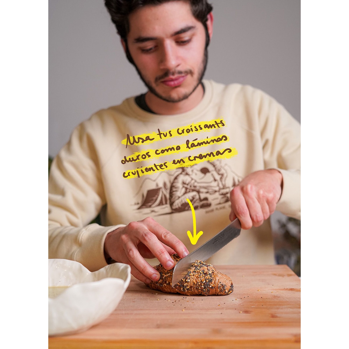 Faca de pão Manhattan Arcos Preto-13