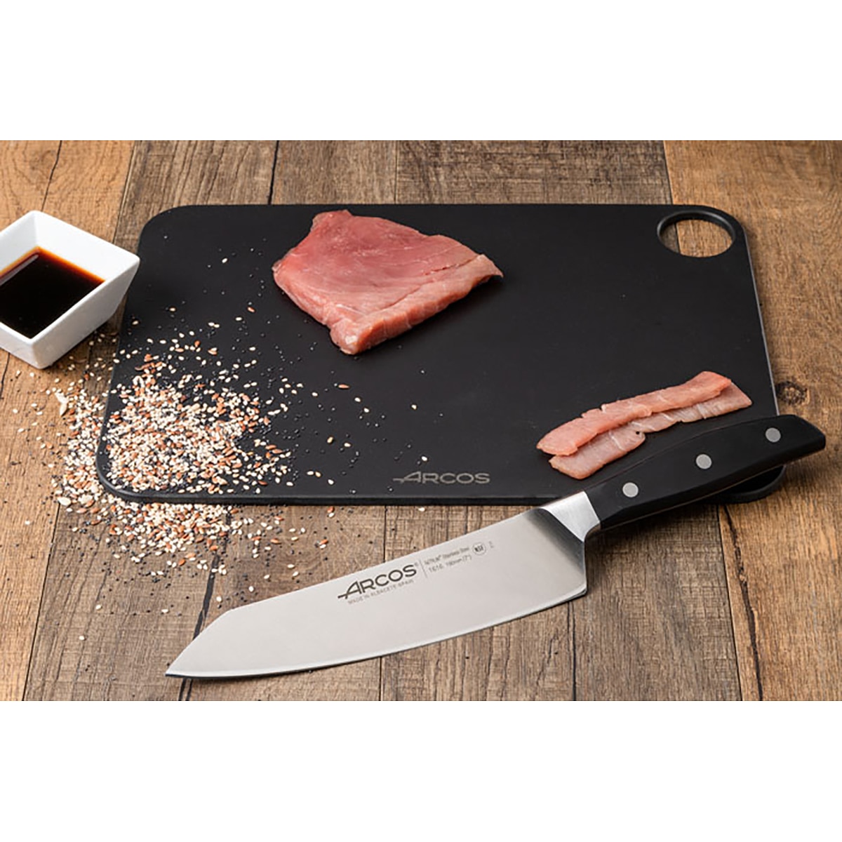 Faca Santoku Manhattan Arcos Preto-10