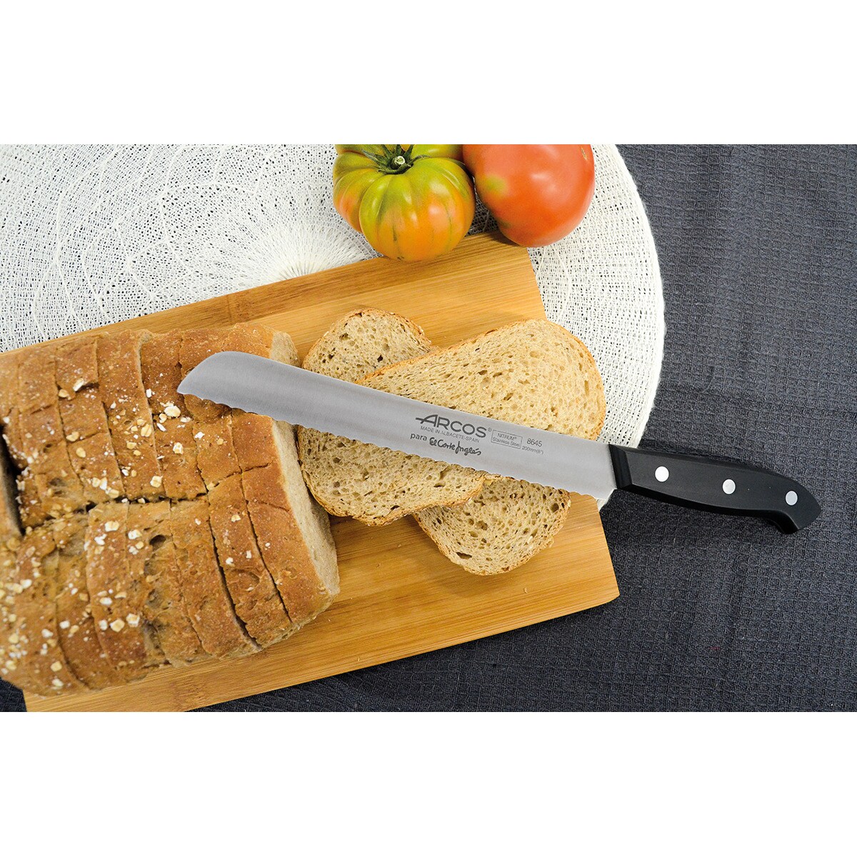 Faca de pão El Corte Inglés by Arcos Preto-2