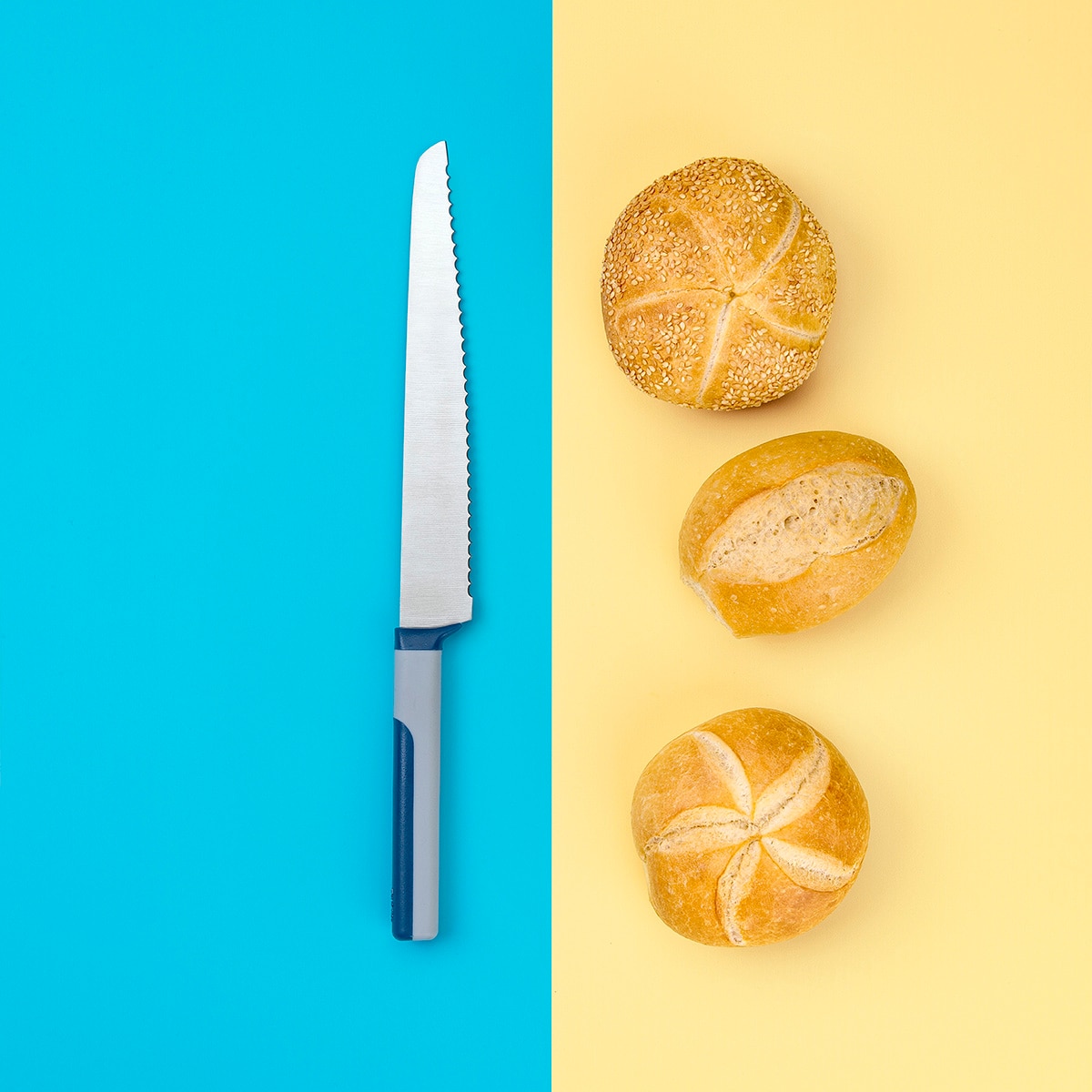 Cuchillo de pan Tasty Gris-4
