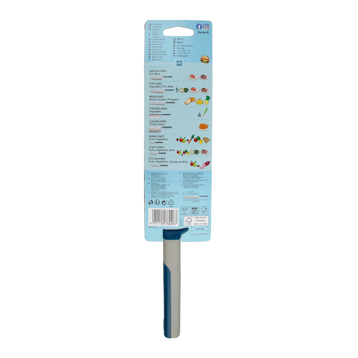 Cuchillo de pan Tasty Gris-8
