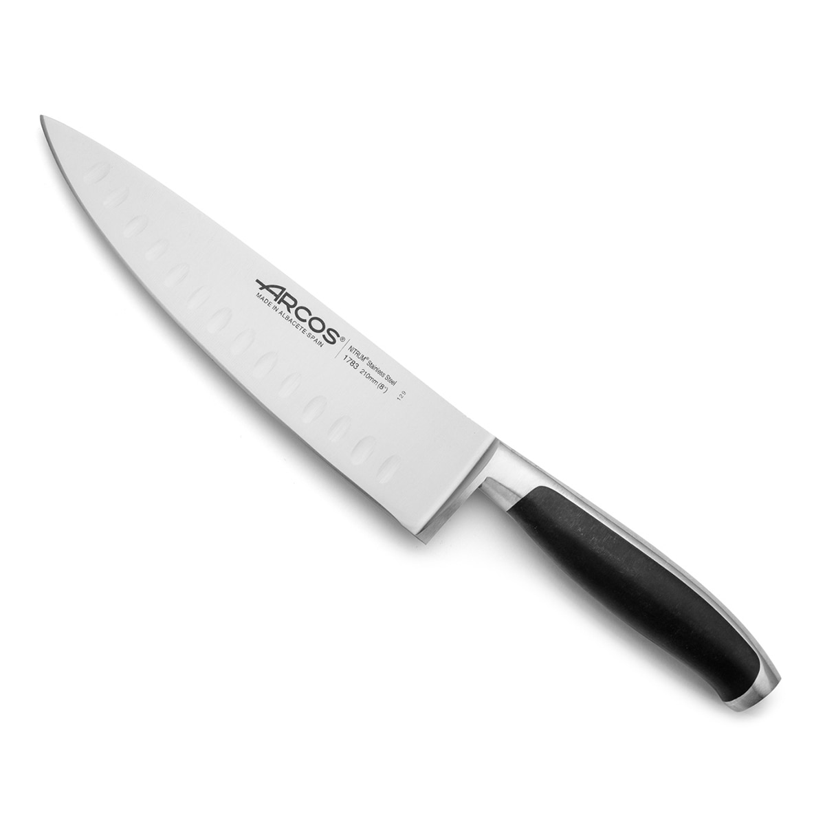 Faca de cozinha com alvéolos Kyoto Arcos Preto-2