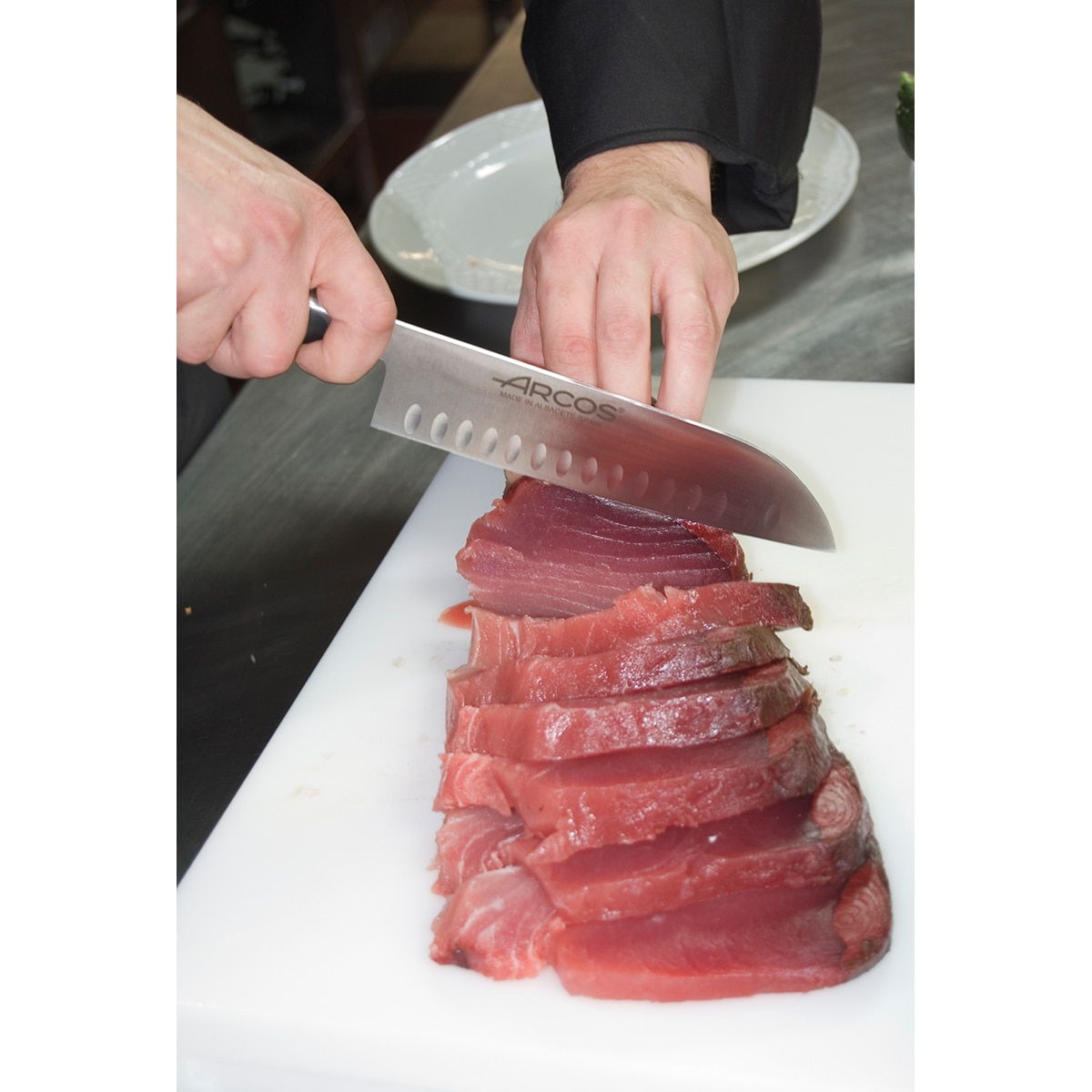Faca Santoku Kyoto Arcos Preto-17