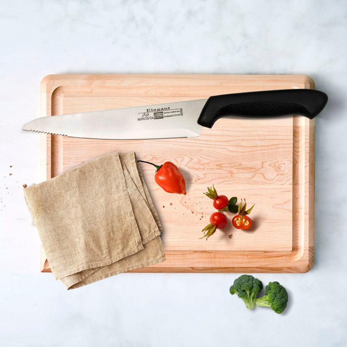 Cuchillo cocina Nirosta Negro-2