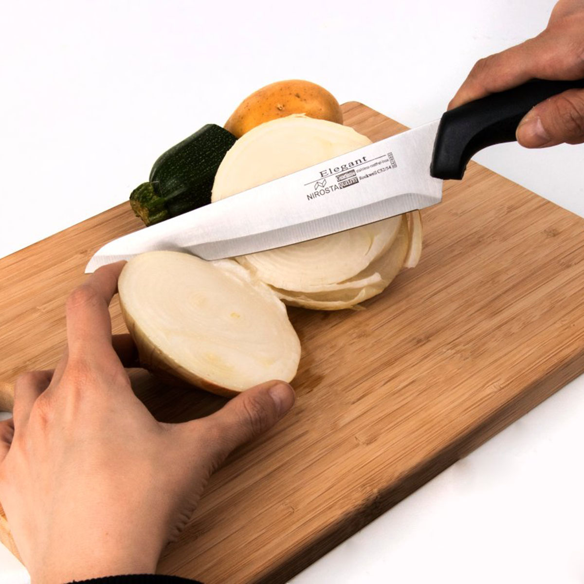 Cuchillo cocina Nirosta Negro-3