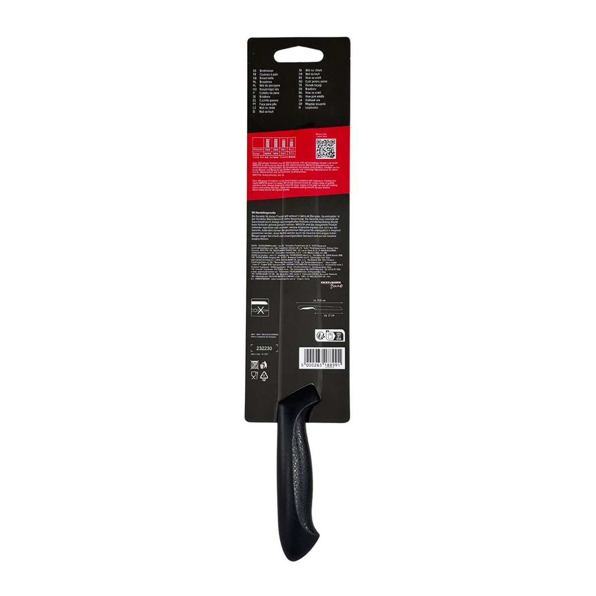 Cuchillo paneto Nirosta Negro-5