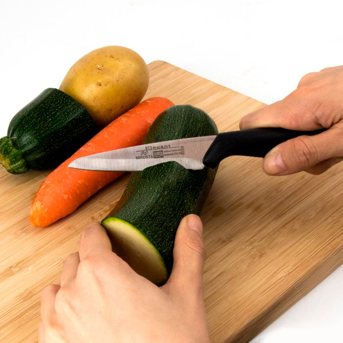 Cuchillo de verduras Nirosta Negro-3